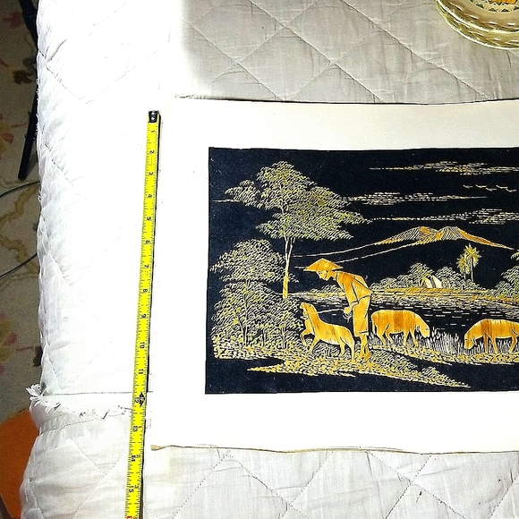 Vintage South Asian handmade artwork - Picture 12 of 13